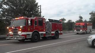 Gouldsboro PA Fire CO Fire Truck parade vid 08 17 2013 004 [upl. by Aimek969]