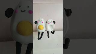 Clay egg art trending short viral short yt short [upl. by Omocaig]