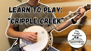 How to Play Cripple Creek  A Great Beginner Banjo Tune [upl. by Stanwood]