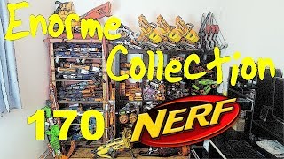 MON ÉNORME COLLECTION DE NERF  170 blasters [upl. by Sirah599]