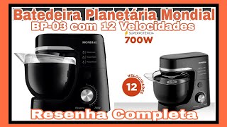 BATEDEIRA PLANETÁRIA MONDIAL BP03 700W COM 12 VELOCIDADES [upl. by Idaf]