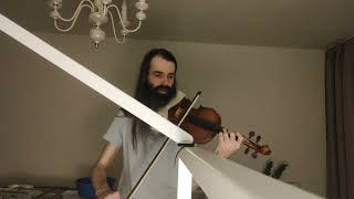 Kosta T violin 🎻 acoustic solo violinist live music improvisation meditation avantgarde скрипка соло [upl. by Cheston]