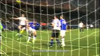 Serie A 20102011 Sampdoria 02 Inter Sky Highlights [upl. by Ecyoj]