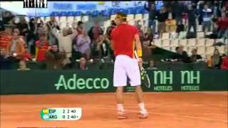 Davis Cup 2011  Nadal vs Monaco  Points of the match [upl. by Kingsbury296]