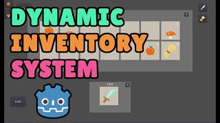 DYNAMIC INVENTORY SYSTEM  Godot 32 [upl. by Demahum861]