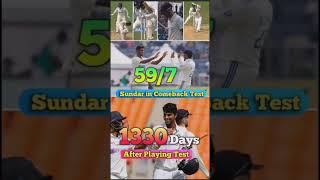 Sundar got 7 wicket in testshorts [upl. by Issie]