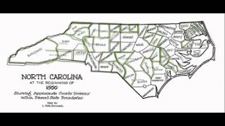 Watch the Formation of North Carolinas Counties [upl. by Touber]