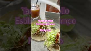 Tacos de pollo estilo bacobampo recetas parati fyp [upl. by Ipoillak]