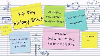 Biology Bugbears Revision 202324 Day Biology Blitz [upl. by Livi]