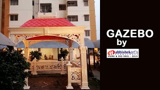 Gazebo Installation video by ABHISHEK ARTS [upl. by Iila38]