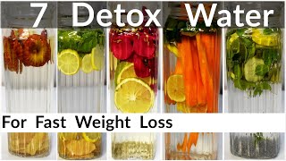 7 Detox Water Recipes For Fast Weight Loss In Hindi  Infused Water To Lose Belly Fat  Flat Belly [upl. by Phaih]