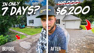 They said I couldnt do it so I tried – Paver Driveway Build DIY [upl. by Holt646]