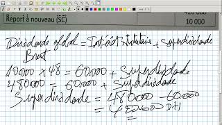 Comptabilité Approfondie Vidéo N 30  Exercice Corrigé quotAffectation Des Bénéficesquot [upl. by Arvid]