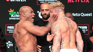 Mike Tyson B SLAPS Jake Paul at weigh in as ALL HELL BREAKS LOOSE [upl. by Curt176]