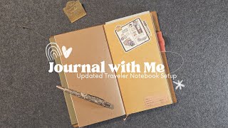 Updated Traveler Notebook Journal With Me  Featuring my New Pen [upl. by Terbecki45]