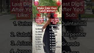 Make your own celeb name Girl version ❤️🎀 preppy foryou [upl. by Rebliw]