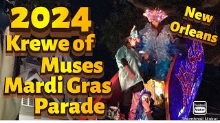 2024 Krewe of Muses New Orleans Mardi Gras Parade [upl. by Michigan116]