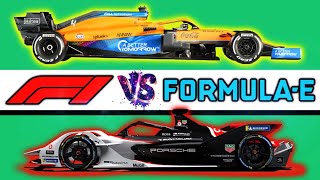 FORMULA 1 vs FORMULA E 🔥 DIFERENCIAS ¿Cuál es MÁS RÁPIDO ¿Qué es y Cómo Funciona Guía  F1 vs FE [upl. by Areikahs]