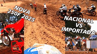 Velocross com a nova Honda CRF250F 2025 Importada vs Nacional  Machadinho  RS [upl. by Shanan]