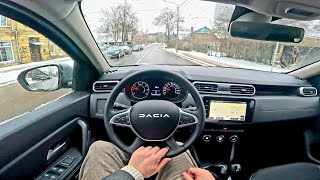 2023 NEW Dacia Duster  Journey  TCe 150hp EDC  POV Test Drive  Fuel consumption information [upl. by Wiles]