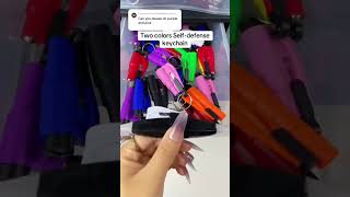 17pieces self defense keychain 💗💜who want one asmr usa keychain gift fyp halloween safety [upl. by Adohr]