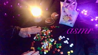 Quiet 🎧 evening relaxation WoodWick Candle sorting counting amp chewing Chiclets gum ASMR [upl. by Richela]