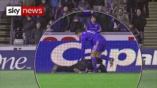 Eden Hazard Kicks Ballboy At Swansea V Chelsea Match [upl. by Teerprah955]