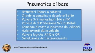 Pneumatica di base introduzione alla pneumatica attuatori e valvole [upl. by Bigler580]