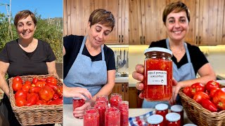 POLPA DI POMODORO A PEZZETTONI CONSERVA FATTA IN CASA Ricetta Facile  Fatto in Casa da Benedetta [upl. by Frederigo998]