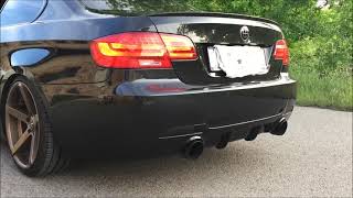 BMW E92 335i N54 Performance exhaust  catless downpipes sound [upl. by Esylle92]