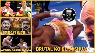 BRUTAL KO DE JOSHUA  MUNGUIA SALVA A CANELO  ROBARON A REY VARGAS  ZEPEDA VS UGES [upl. by Euqinobe]