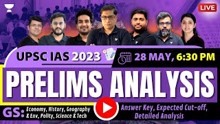 UPSC 2023 PAPER ANALYSIS  UPSC PRELIMS 2023 PAPER  UPSC 2023 ANSWER KEY amp EXPECTED CUTOFF [upl. by Shana]