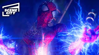 The Amazing SpiderMan 2 SpiderMan vs Electro Final Fight ANDREW GARFIELD JAMIE FOXX [upl. by Aikam]