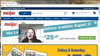 Meijer Curbside Pickup  How To Order Online Groceries  Meijercom  Baker Living [upl. by Gore]