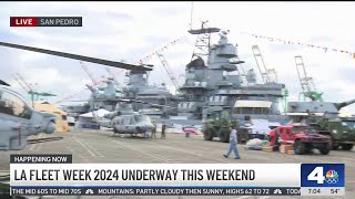 LA Fleet Week 2024 underway this weekend [upl. by Anaerb]