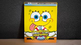 Unboxing The SpongeBob Squarepants Movie 4K UHD amp Bluray Steelbook [upl. by Zednanref]