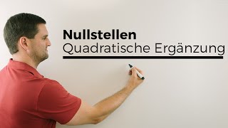 Nullstellen quadratische Gleichung lösenQuadratische Ergänzung Alternative  Mathe by Daniel Jung [upl. by Cornelius]