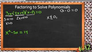 Factoring to Solve Polynomial Equations An Application Algebra I [upl. by Reggie]