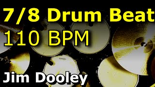 Odd Time Drum Beat 78 110 BPM  Dooley Drums [upl. by Diarmuid]