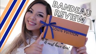 LOUIS VUITTON  BANDEAU UNBOXING 💜 A MUST HAVE ITEM [upl. by Margo]