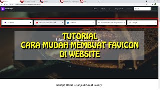 Favicon Tutorial  Cara Mudah Membuat Favicon untuk Website Kita [upl. by Eurd875]