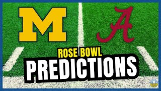 Michigan vs Alabama PREDICTIONS  2023 College Football Predictions  Rose Bowl [upl. by Garreth]