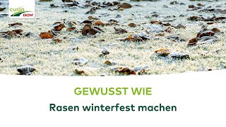 GEWUSSTE WIE Den Rasen auf den Winter vorbereiten [upl. by Annailuj238]