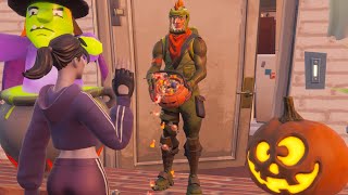 Fortnite Roleplay GOING TRICK OR TREATING EARLY EP 1 HALLOWEEN A Fortnite Short Film PS5 [upl. by Crescen]