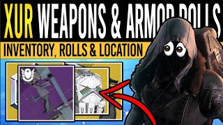 Destiny 2 XURS HIGH STATS amp WEAPONS 6th October September Xur Inventory  Armor Loot amp Location [upl. by Akiaki]