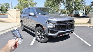 2022 Chevrolet Tahoe Z71 Start Up Test Drive Walkaround POV and Review [upl. by Ellard661]