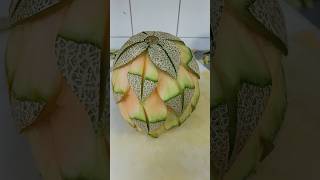 Sweet melon carving shortsvideo viralvideo fruit chef 🇸🇦🇮🇳🇸🇦🇮🇳 [upl. by Aivon]