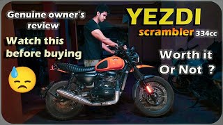 YEZDI Scrambler 2023 genuine review  WATCH this before buying [upl. by Yelloh]