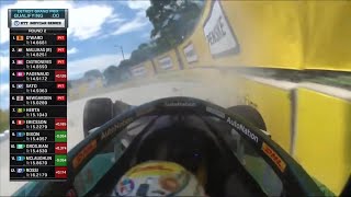 Grosjean Crashes Out Of Qualifying  Indycar Detroit Grand Prix 2022 [upl. by Nahtnanhoj226]