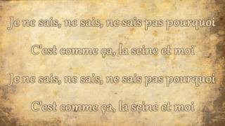 Vanessa Paradis  La Seine Lyrics [upl. by Gregorio]